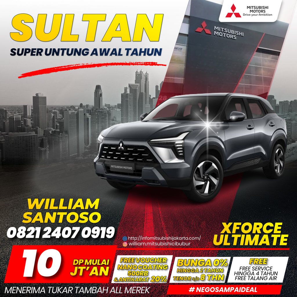 promo dealer mitsubishi cibubur - kredit xforce